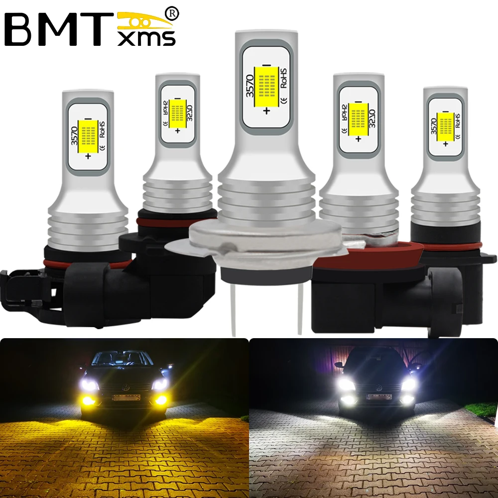 BMTxms 2x Canbus Автомобильные светодиодные противотуманные фары для BMW E60 E39 X5 E70 Audi A3 8P A4
