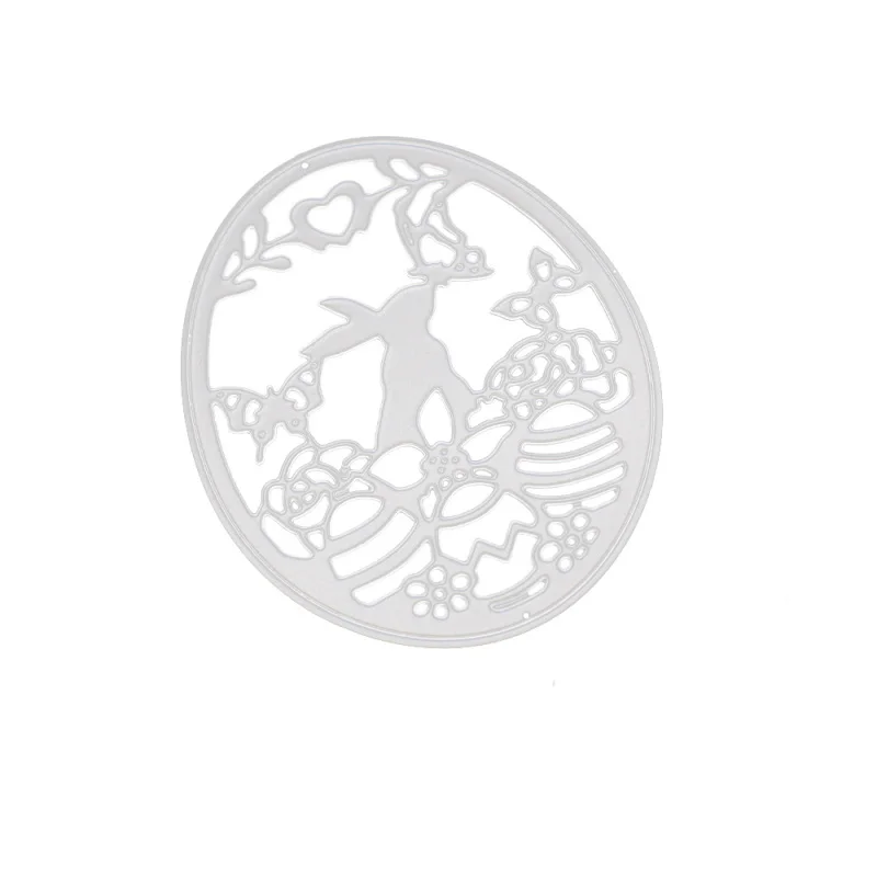 Rabbit Butterfly Metal Cutting Dies Cut Die Oval Frame Mold Scrapbook Paper Craft Knife Mould Blade Punch Stencils 2020 | Дом и сад