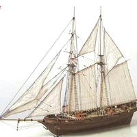 1 set assembling building kits ship model wooden sailboat toys sailing model assembled wooden kit diy wood crafts