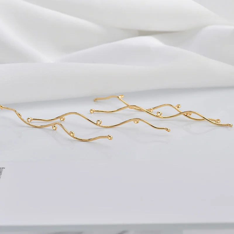 18K позолоченный одиночный подвесной кулон u образный гнущийся &quotпояс&quot Сделай