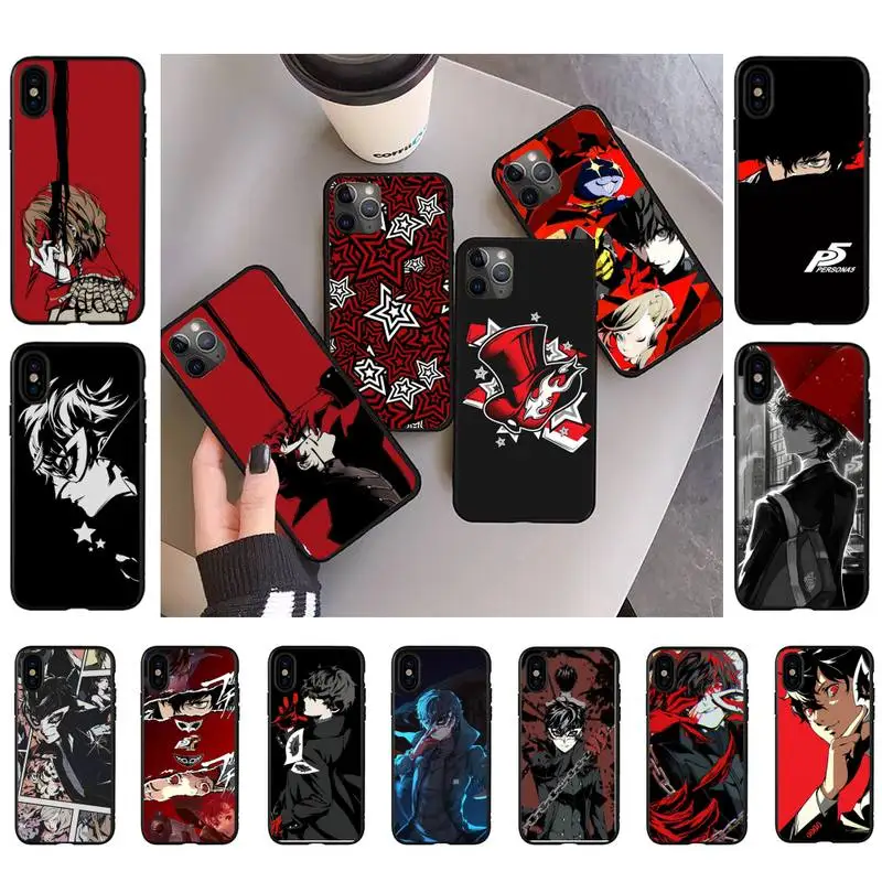 

TOPLBPCS Persona 5 Stars Phone Case for iPhone 11 12 13 mini pro XS MAX 8 7 6 6S Plus X 5S SE 2020 XR case