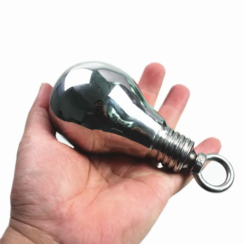 Анальная пробка в форме лампочки 8 размеров из нержавеющей стали | Красота и