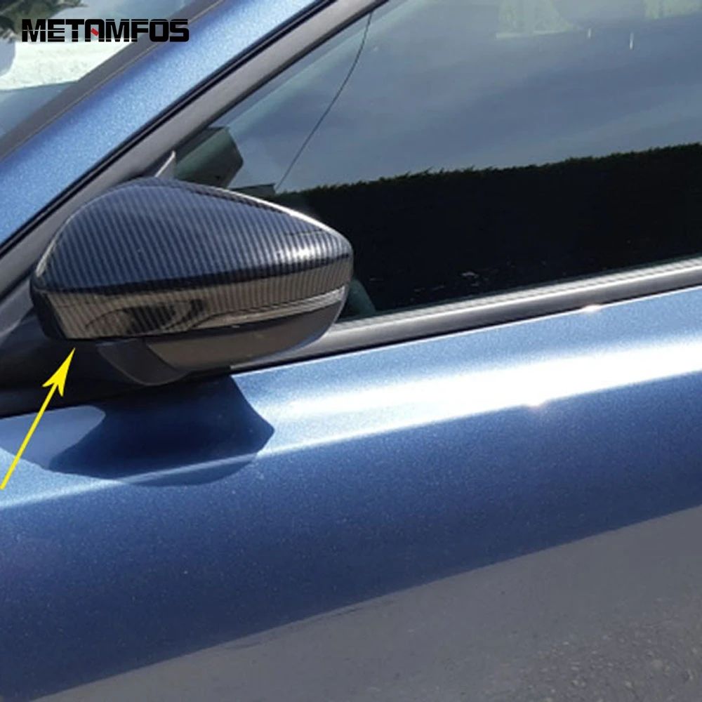 Для Ford Focus 2019 2020 углеродное волокно боковое зеркало заднего вида крышка отделка
