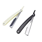 Нержавеющаясталь складной стеллаж с прямым краем, цирюльник, бритва для бритья, теперь бриться стало держатель режущего инструмента с лезвием зеркального блеска волос удаления комплект