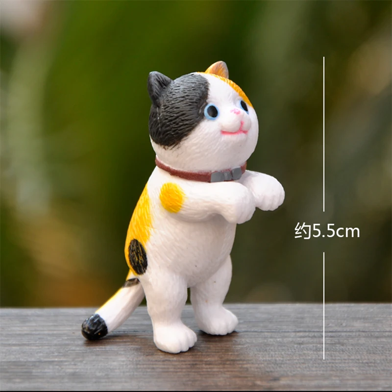 Милая экшн-фигурка кошки из ПВХ кукла-колокольчик с бахромой цветочный горшок