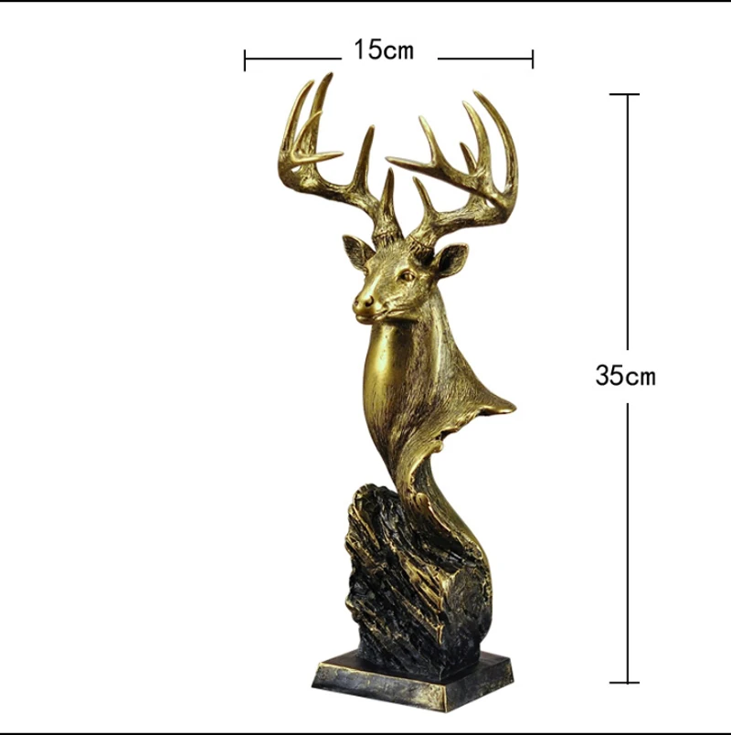 

M Decorative ornaments living room partition cabinet table decoration resin imitation copper crafts creative home gifts