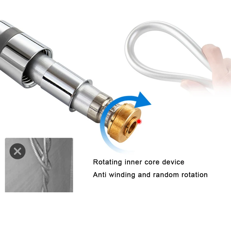 

1.5m Durable Shower Hose Anti-Entanglement High Pressure Explosion-Proof Shower Hose Bathroom Supplies FAS6