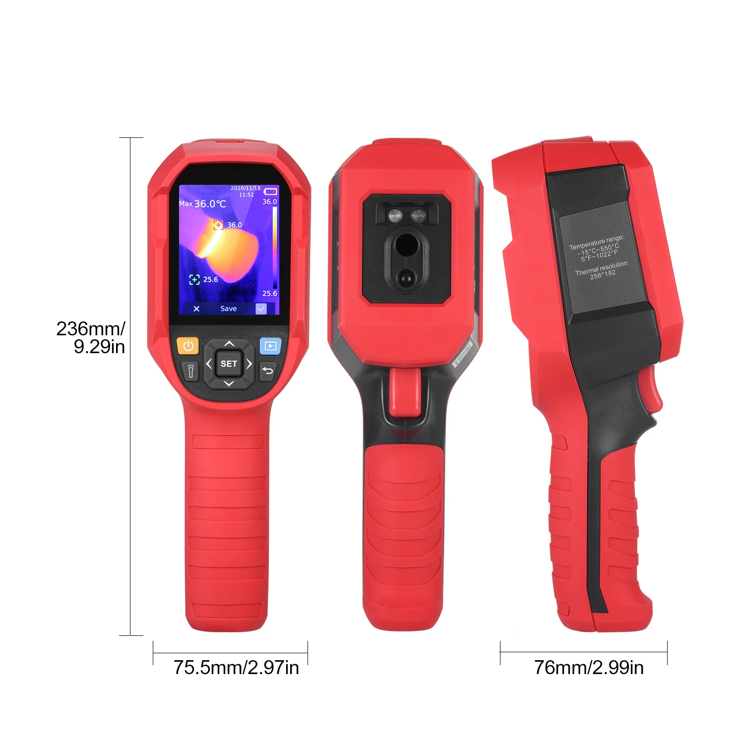 

UNI-T Thermal Imager High Accuracy Handheld IR Infrared Thermal Imaging Camera 2.8'' TFT LCD Display Night Vision Device 5~1022