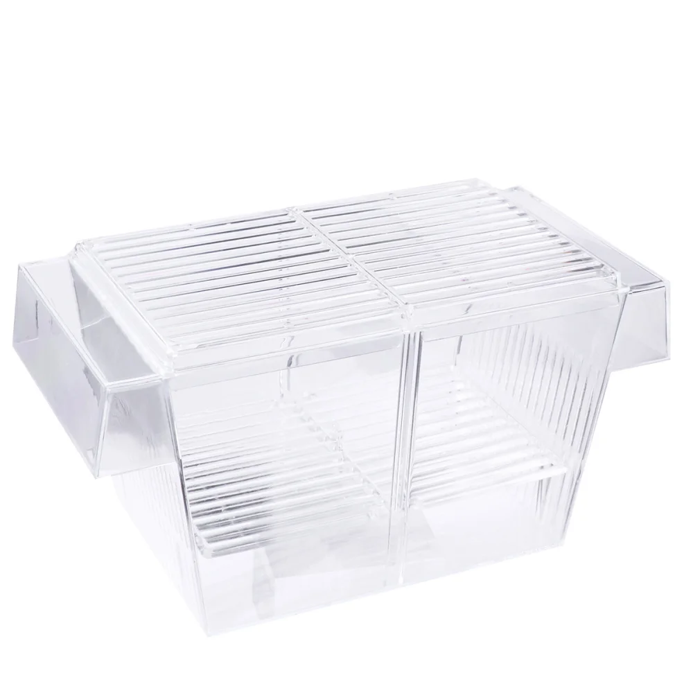 Transparent Breeding Box Acrylic Isolation Durable Hatching Case Practical Incubator for Aquarium Fish Tank (FH-102) | Дом и сад