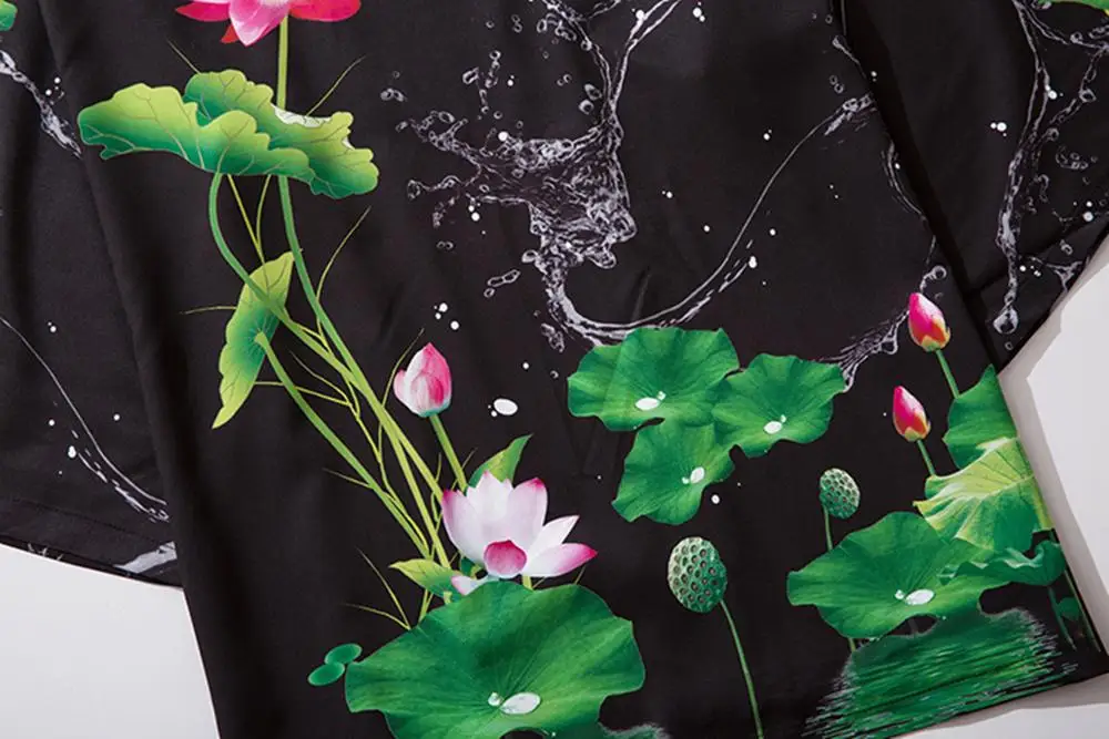 Мужское японское кимоно с демоном юката одежда Haori Obi Китайская традиционная