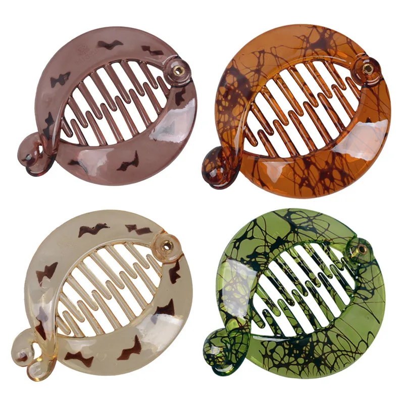 

11 Colors Resin Hair Claws Fish Shaped Beef Bean Banana Clips Barrettes Hairpins For Women Hair Clamp Combs Accessories