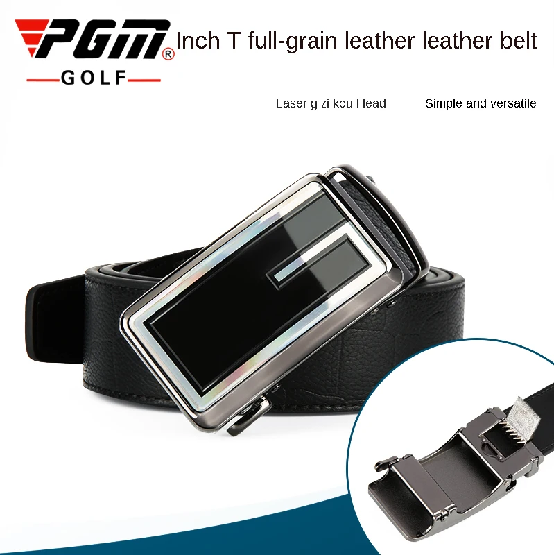 PGM мужской ремень для гольфа настоящий брюк удобный кожаный с пряжкой легко