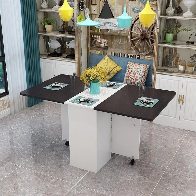 Винтажный деревянный складной столик для столовой| |