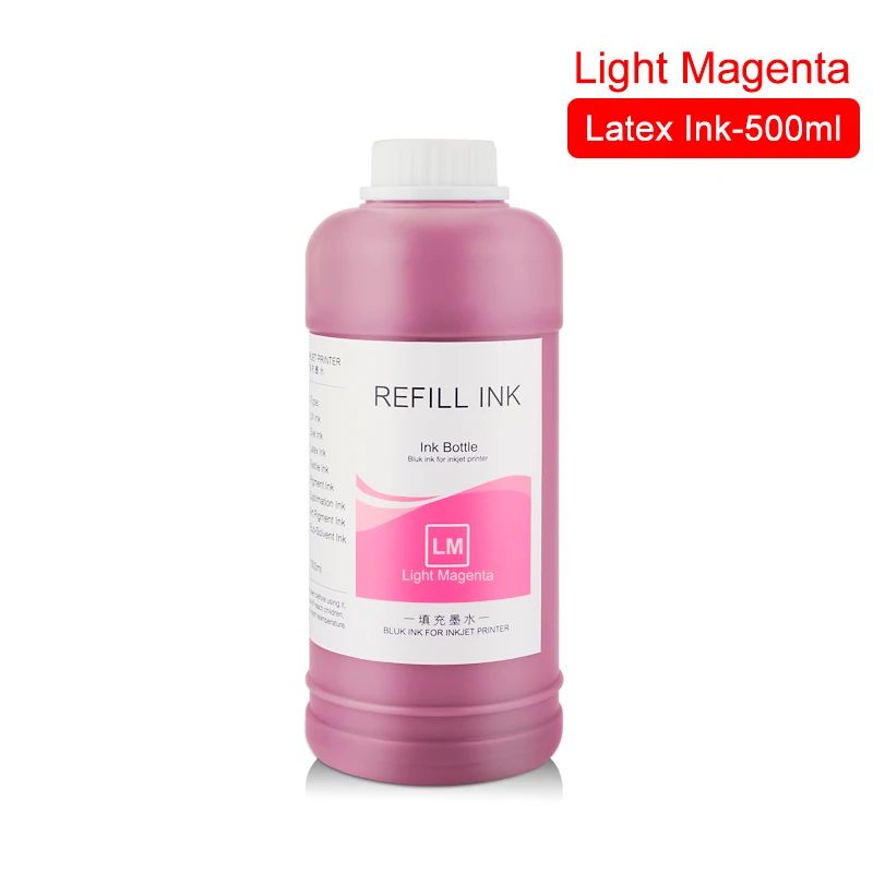 Light Magenta 500 мл оригинальные латексные чернила для hp 786 789 792 831 для hp L25500 L26500 L26100 L28500 L65500 латексные чернила(доступны 7 цветов - Цвет: Light Magenta