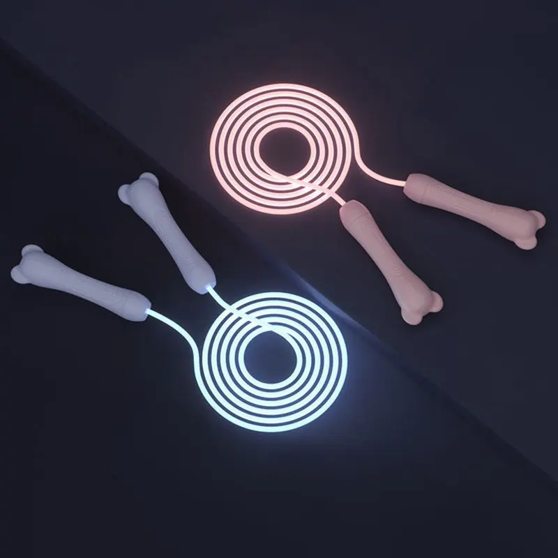 

Luminous Rope Skipping Creative Sports Fitness Unisex Children Adults PVC Frosted Handle Lightweight Outdoor Portable Equipments