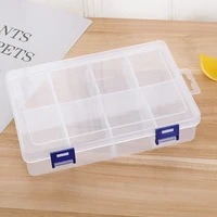 transparent plastic pill box sample case component packaging box secret compartment tool holder storage container health food
