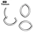 Серьга-гвоздик цельная из титана G23 для пирсинга носа, откидной сегмент, кликер, перегородка, ушной хрящ, Хеликс, ювелирные изделия, 1 шт.