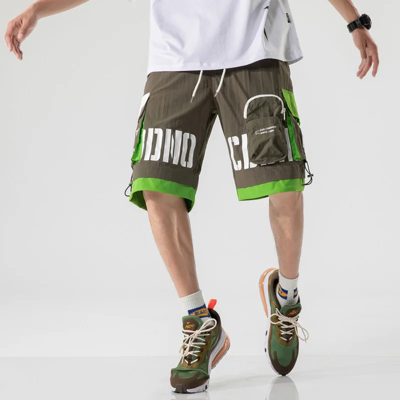 GOESRESTA летние мужские шорты модные свободные с большим карманом Модные уличные