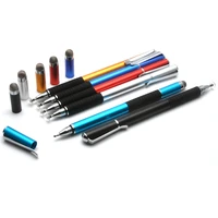 100pcslot 3 in1Mesh Fiber Capacitive Stylus Universal Touch Screen Drawing Ballpoint Pen Handwriting for Tablet PC Smart Phone