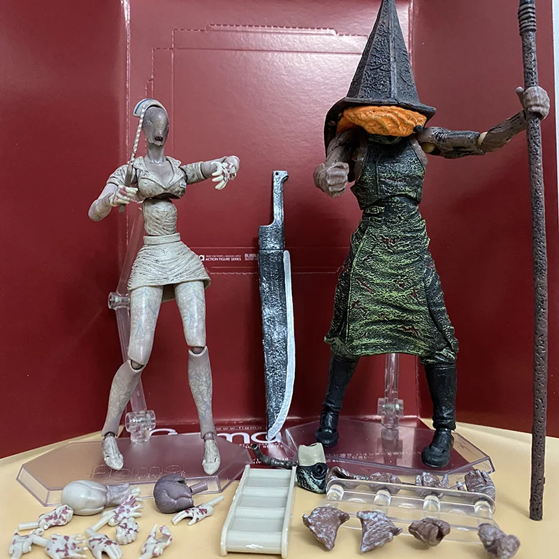 Figma SP055 Бесшумная фигурка Хилла 2 красные фигурки пирамиды голова-пузырь