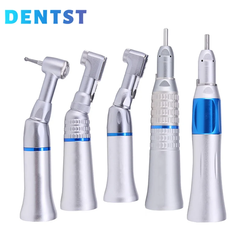 

Стоматологическая низкоскоростная искусственная прямая ручная часть, наконечник с обратным углом, Воздушный Двигатель, синие кольца, стом...