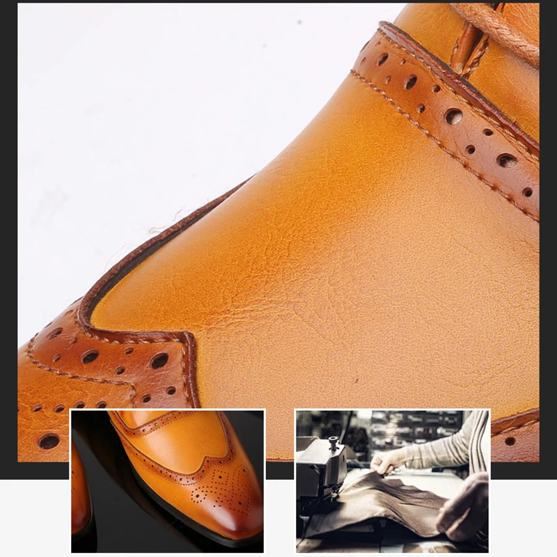 Мужские классические деловые туфли Merkmak черные кожаные туфли-оксфорды в стиле