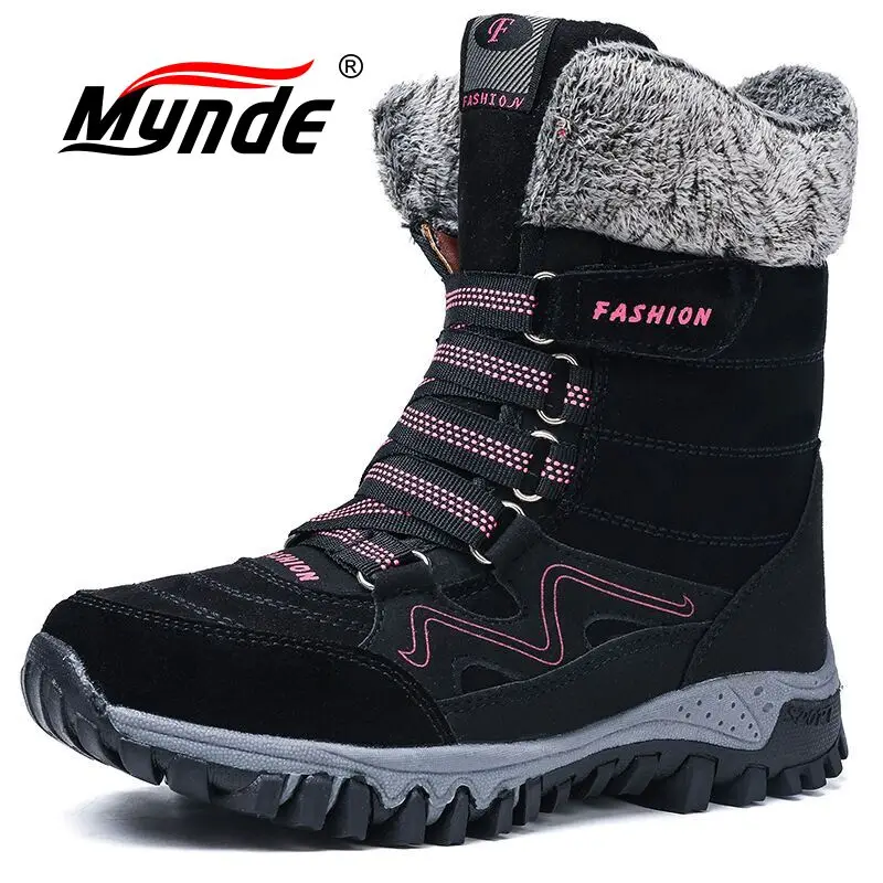 2019 Новое поступление модные замшевые кожаные женские зимние сапоги теплые