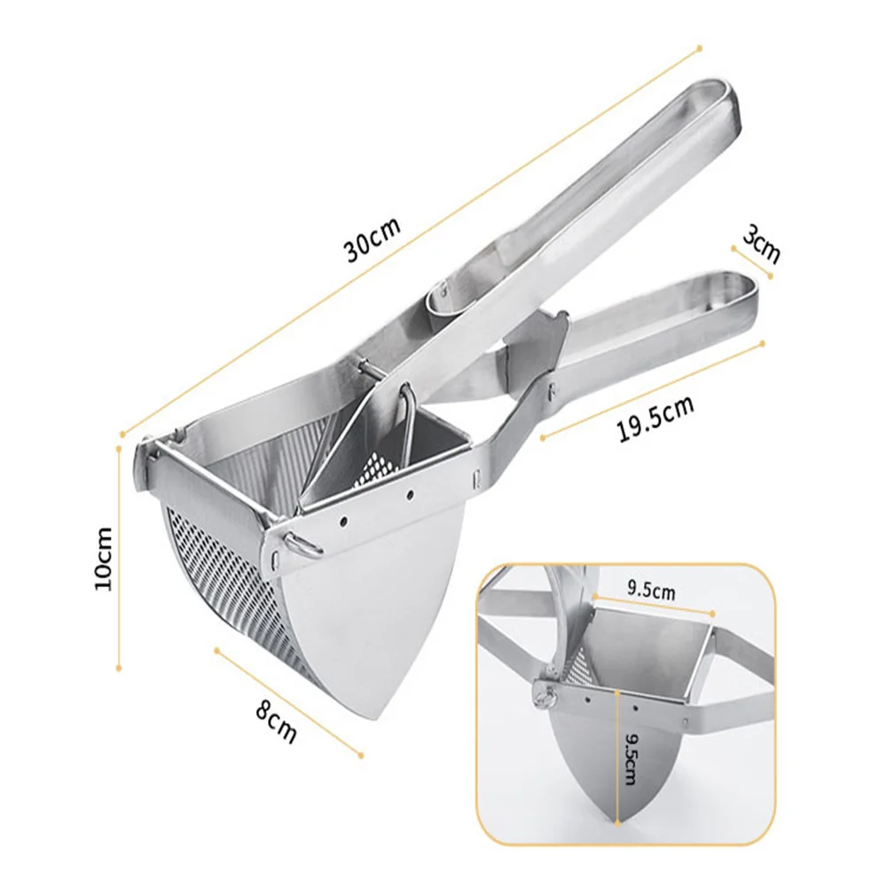 

Potato Ricer Stainless Steel Potato Masher Heavy Duty Potato Ricer Masher For Baby Food Fruit Vegetable Juicer Kitchen Gadget