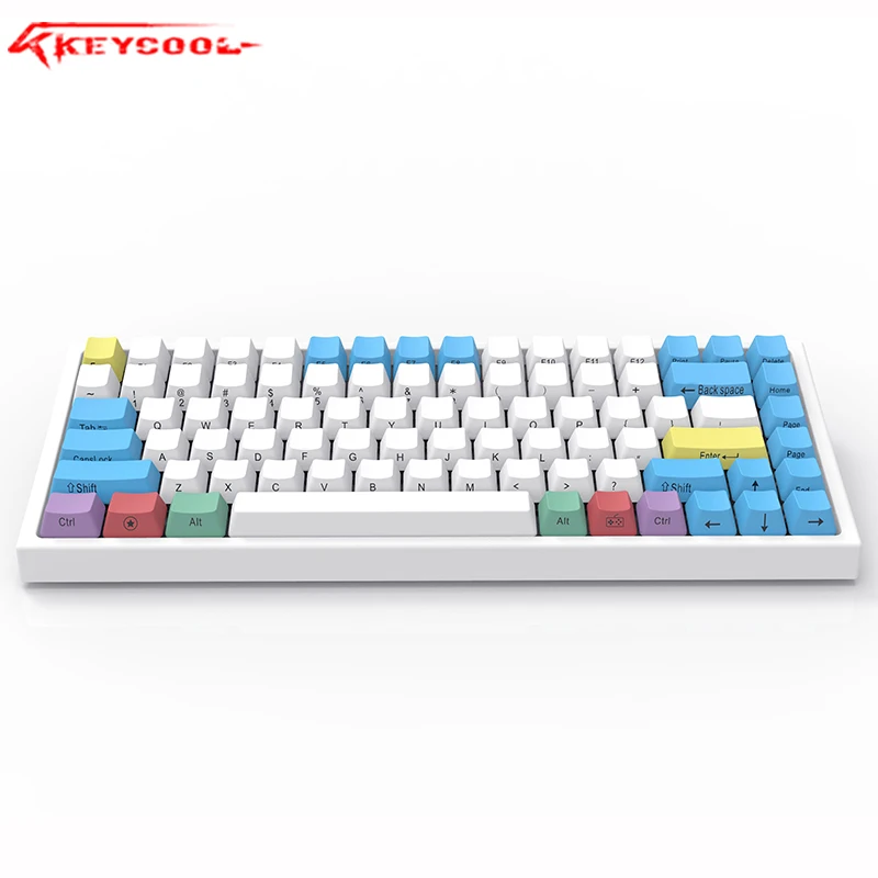 Keycool 84RGB подсветка механическая клавиатура PBT keycap Gateron Hotswaple переключатель