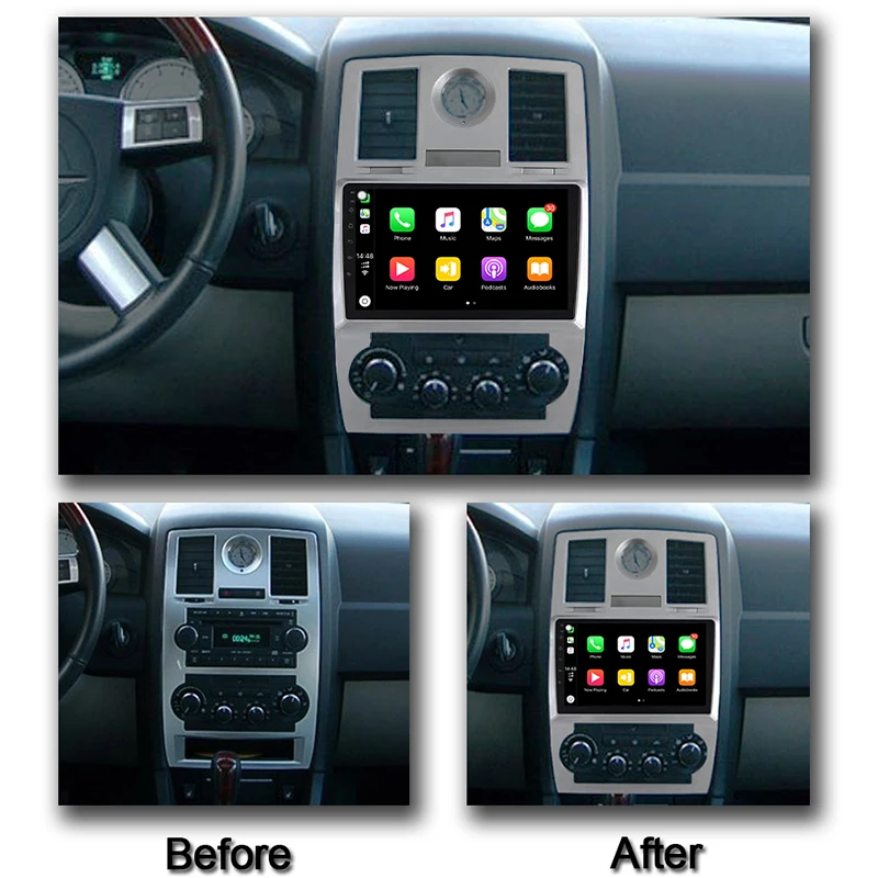 COHO For Chrysler 300C 2004-2011 Android 10.0 Octa Core 6+128G Gps Navigation Car Multimedia Player Radio | Автомобили и