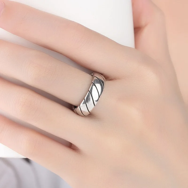 Kindey Punk Personality Silver Color Smooth Round Rings For Women Engagement Jewelry Girls Open Finger | Украшения и аксессуары