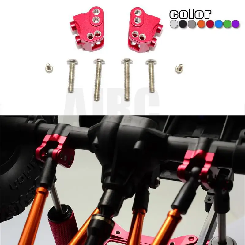 Держатель рулевой тяги AX31384, регулируемое положение отверстия из алюминиевого сплава для 1/10 гусеничного восхождения, автомобиля, осевого SCX10 II 90046/90047