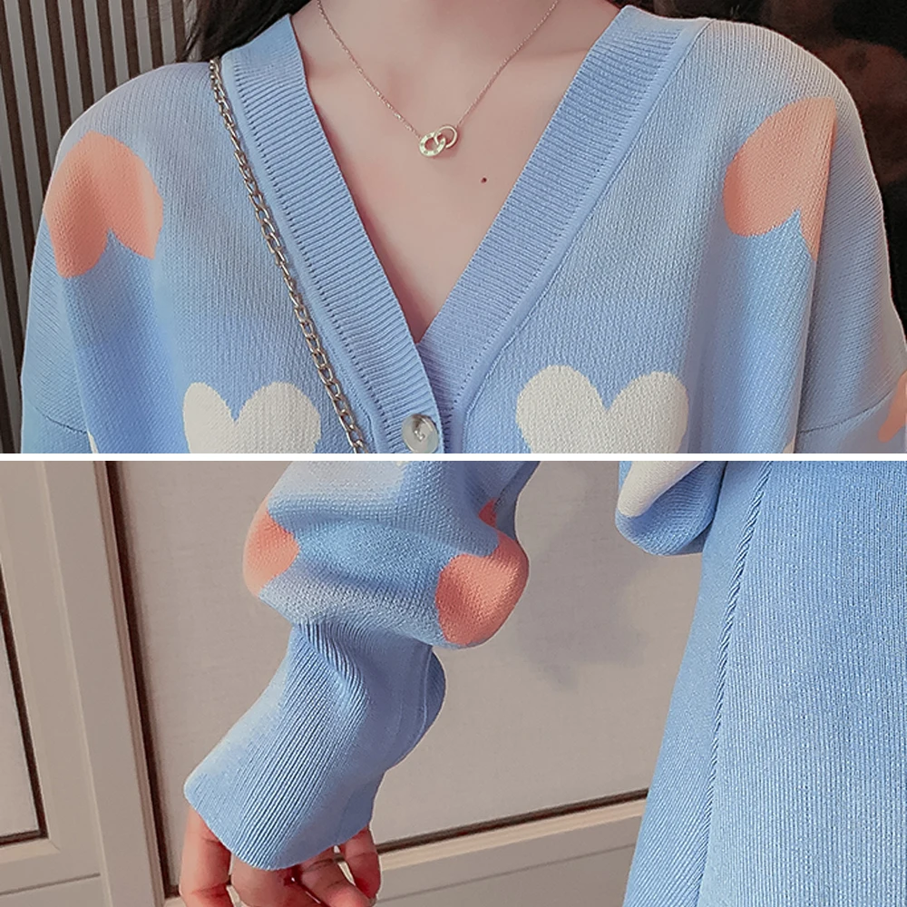 Женский комплект из 2 предметов вязаный свитер кардиган топ + юбка длинный рукав