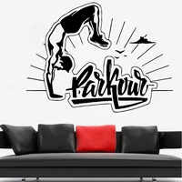 wall sticker extreme sports decal boys bedroom decor living room decoration accessories removable art mural tumbling c8025