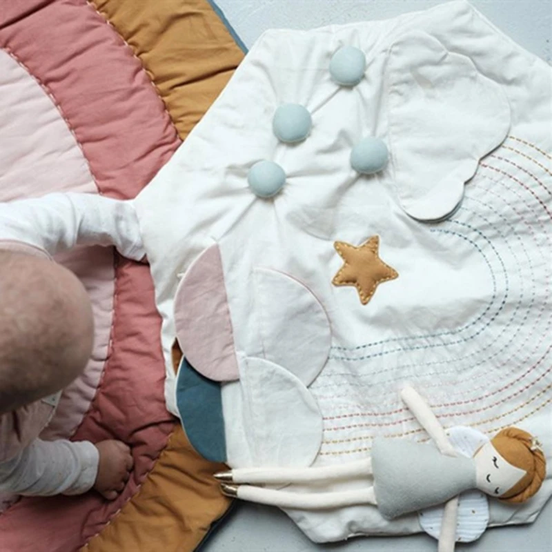 

Creative Rainbow Baby Play Mat Floor Crawling Rug Children Kids Playmat Carpet