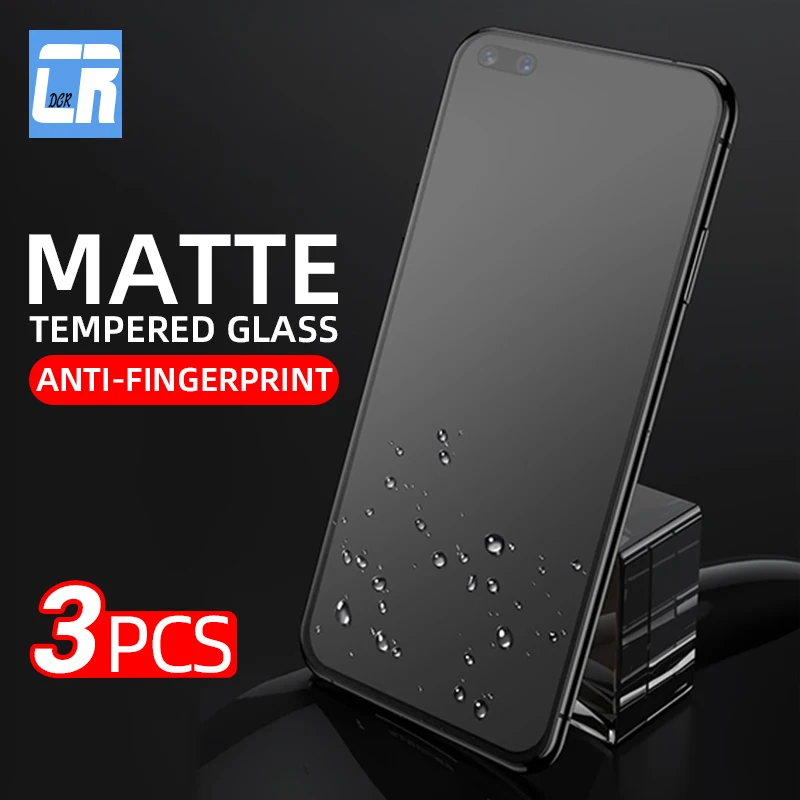 

1-3Pcs Frosted Matte Tempered Glass for OPPO Reno 4 SE R15 R17 F17 F11 Pro Realme X2 8 3 Pro X3 C3 C31 C33 5i 6i Protective Film