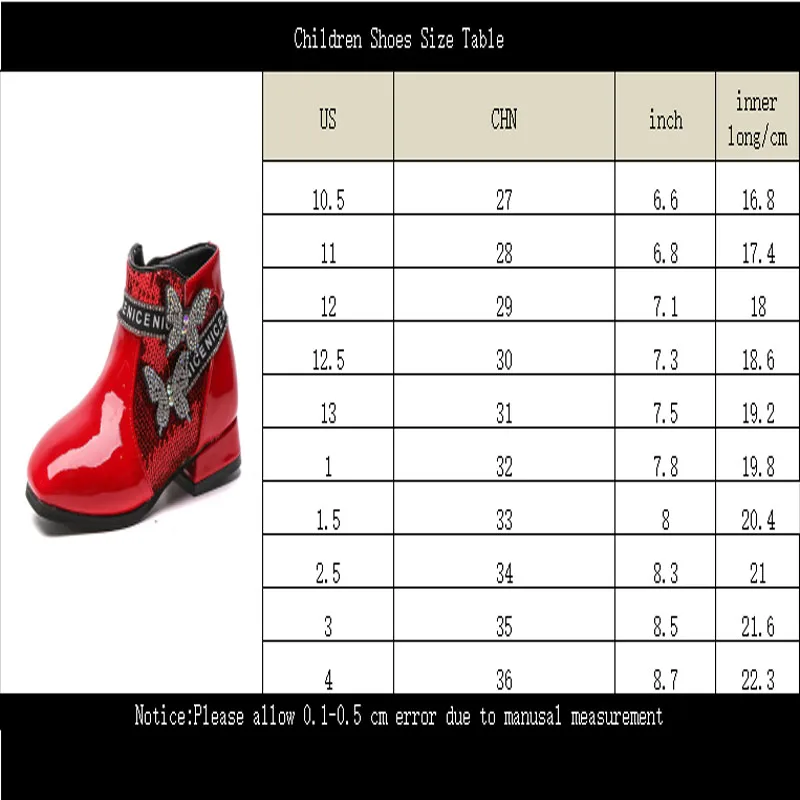 

2020 new girls leather boots little girls winter boots plus velvet bow princess middle and big boy Martin boots