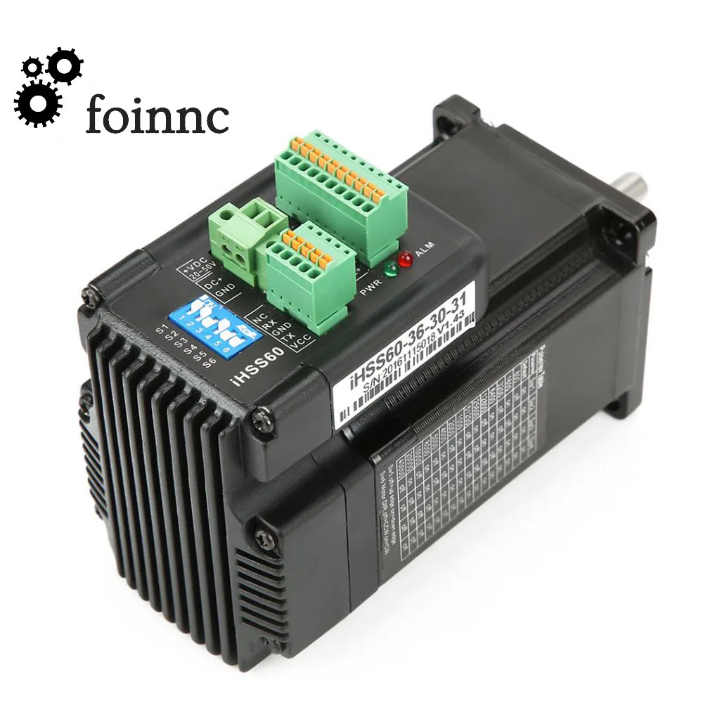 2-фазный 60 встроенный шаговый двигатель с замкнутым контуром Nema24 3 Нм 24-50 В