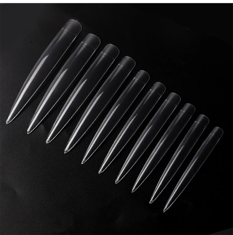 

240 шт./компл. накладные ногти для ног разного размера плюс с длинным Наращивание французский белой прозрачной Сделай Сам дизайнерские украш...