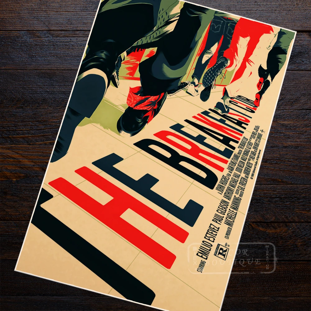 Постер фильма завтрак клуба винтажный Ретро декоративный настенный плакат