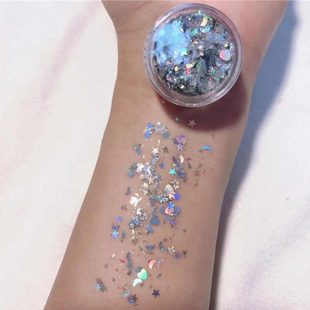 12 Colors Sequin Glitter Gel Eye Glitter Hair Body Face Glitter Gel Flash Sequins Diamond Glitter Shimmer Shiny Nail Makeup images - 2
