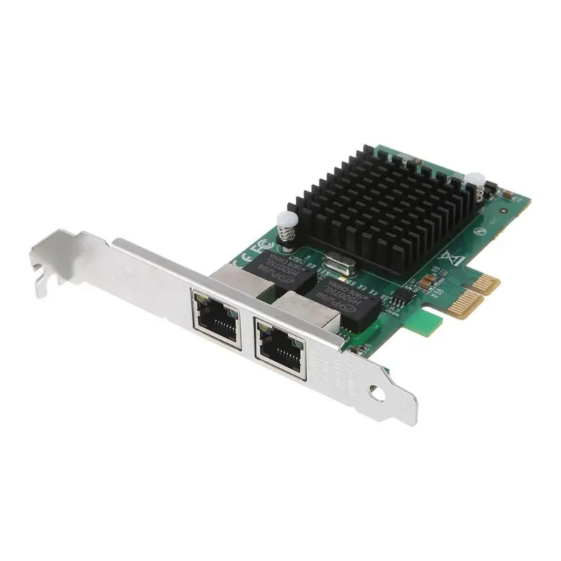 83XC PCI-Express два порта 10/100 Мбит/с гигабитная Ethernet-карта адаптер сервера NIC контроллер