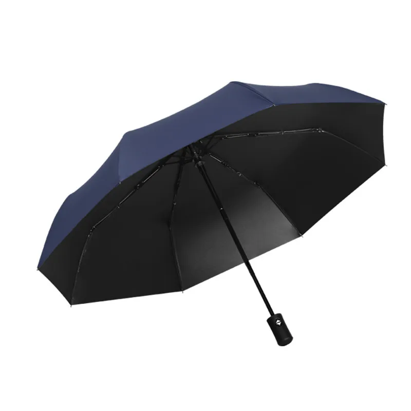 BLACK RED Folding Automatic Umbrella Rain Women Auto Luxury Big Windproof Umbrellas For Men Black Coating 10K Parasol | Дом и сад