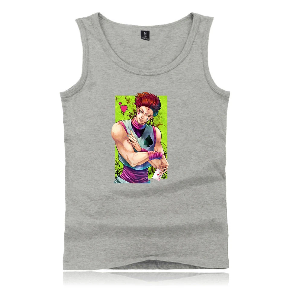 Hisoka HUNTER майка новый жилет топ для мужчин Летний без рукавов модная новинка