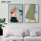 Картина на холсте для девочек в скандинавском стиле, настенные постеры с современным рисунком в стиле лета, для гостиной, спальни, коридора