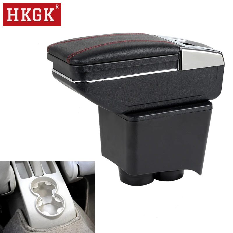 Подлокотник коробка для VW Polo Mk4 2002 2009 Vivo 2010 двухслойная вращающаяся хранения