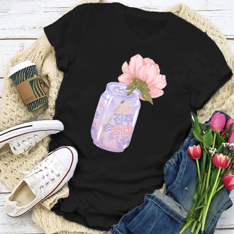 

Женская футболка с коротким рукавом, с принтом, в стиле 90-х