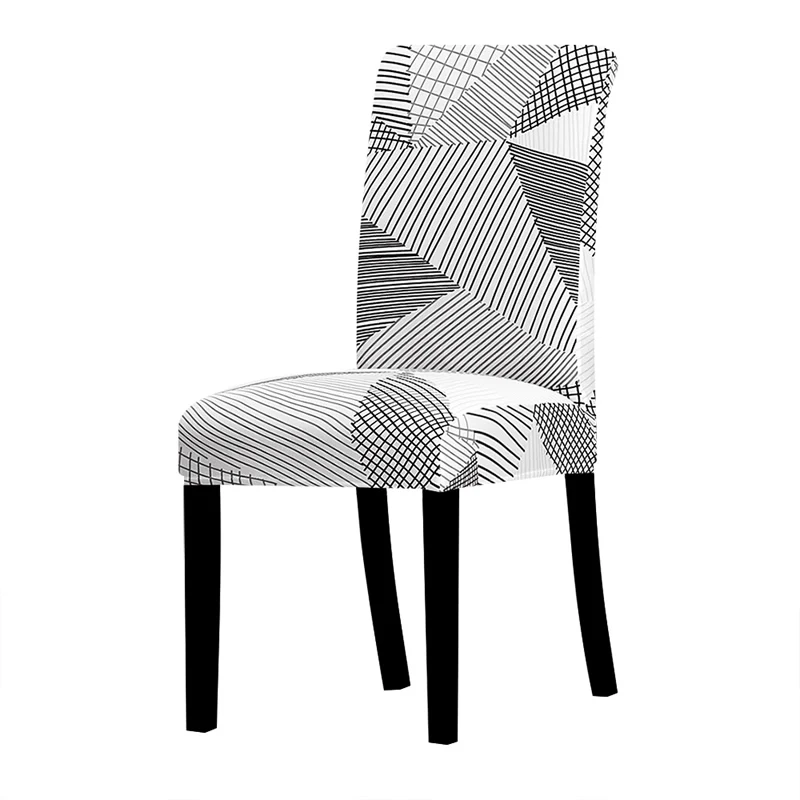 Lellen Printed Chair Cover Spandex Stretch Slipcovers Elastic Covers Dining Room Chairs For Kitchen Home Christmas | Дом и сад