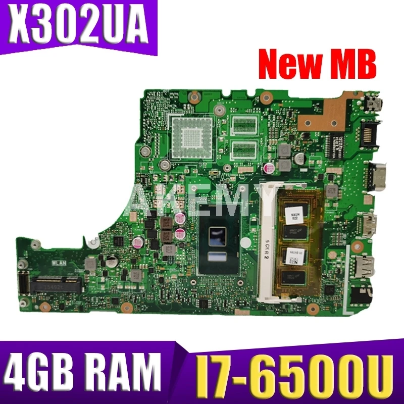 

Материнская плата Akemy X302UA_UJ для ASUS X302UA X302UV X302UJ материнская плата для ноутбука с 4GB-RAM I7-6500U