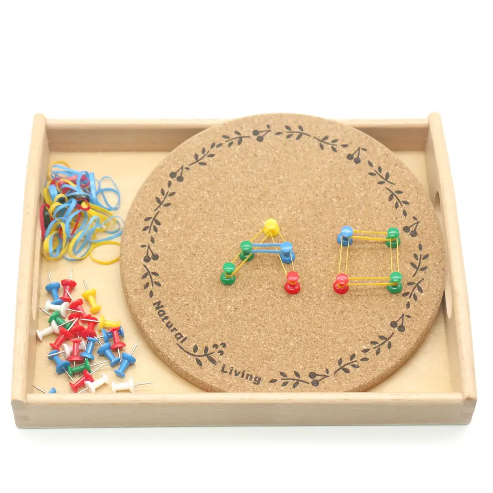 Материал Монтессори сенсорные деревянные игрушки молоток и ногти практичное